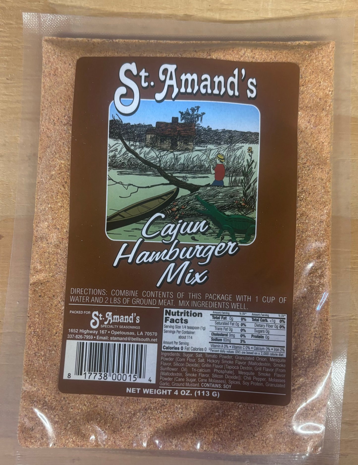 St. Amand's Cajun Hamburger Mix