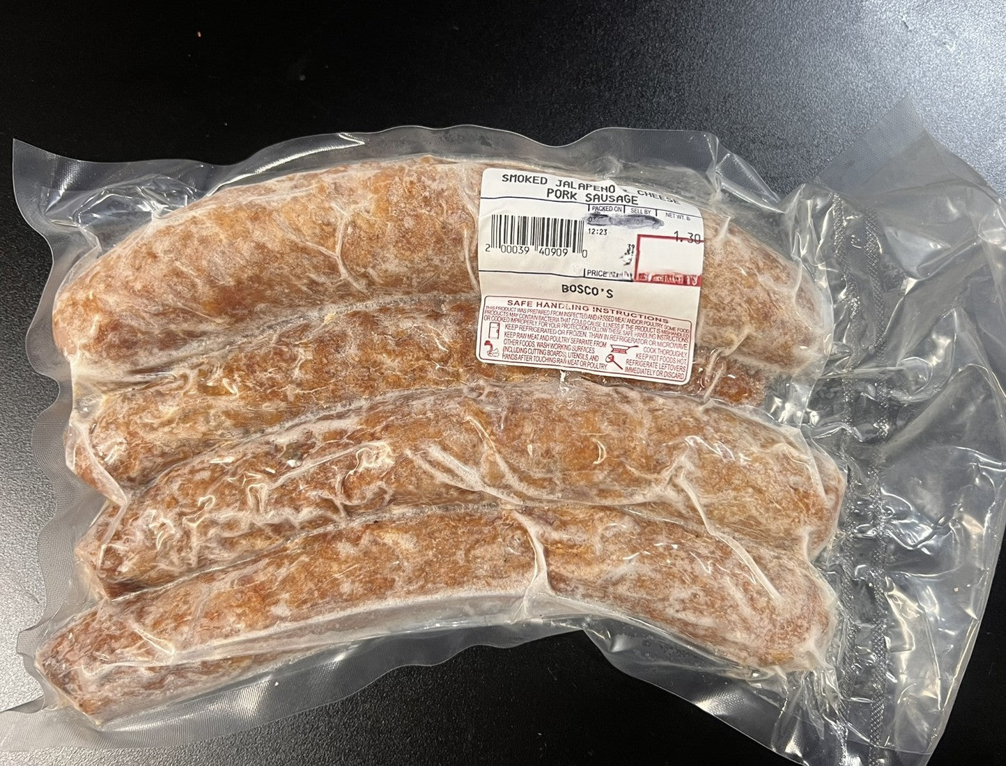 Smoked Jalapeno & Cheese Pork Sausage