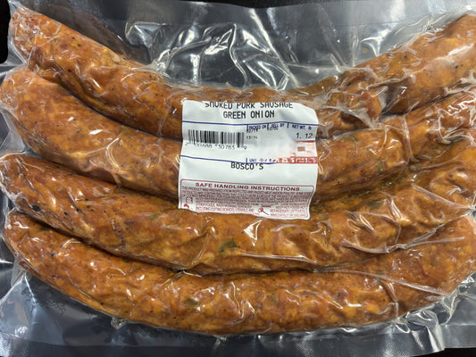 Smoked Green Onion Pork Sausage
