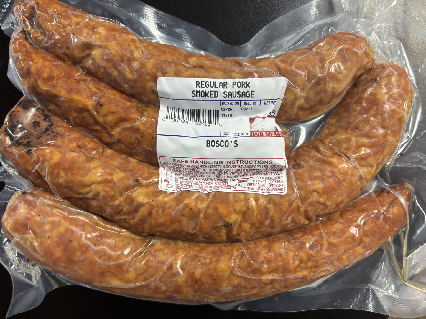 Smoked Pork Sausage