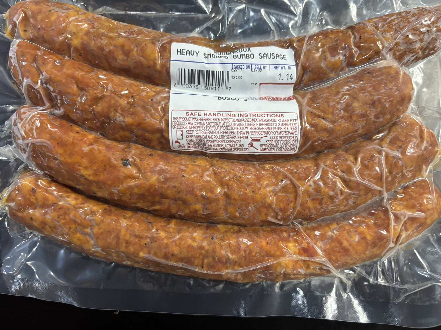 Rougaroux Heavy Smoked Gumbo Sausage