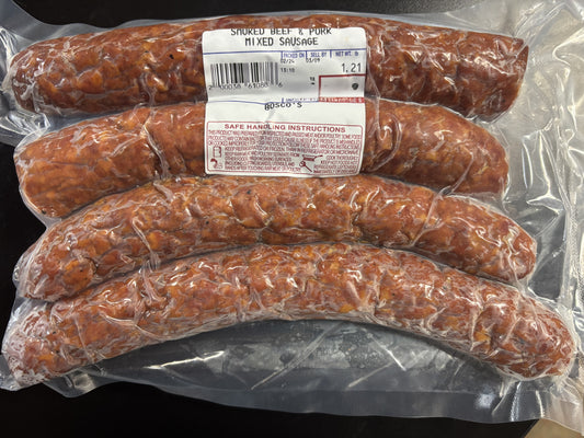 Smoked Beef and Pork Mixed Sausage